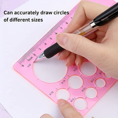 4pcs Circle Template Set for Drafting & Measuring