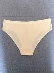 6pcs Solid Bow Tie Briefs Low Waist Stretchy Panties Women's Lingerie