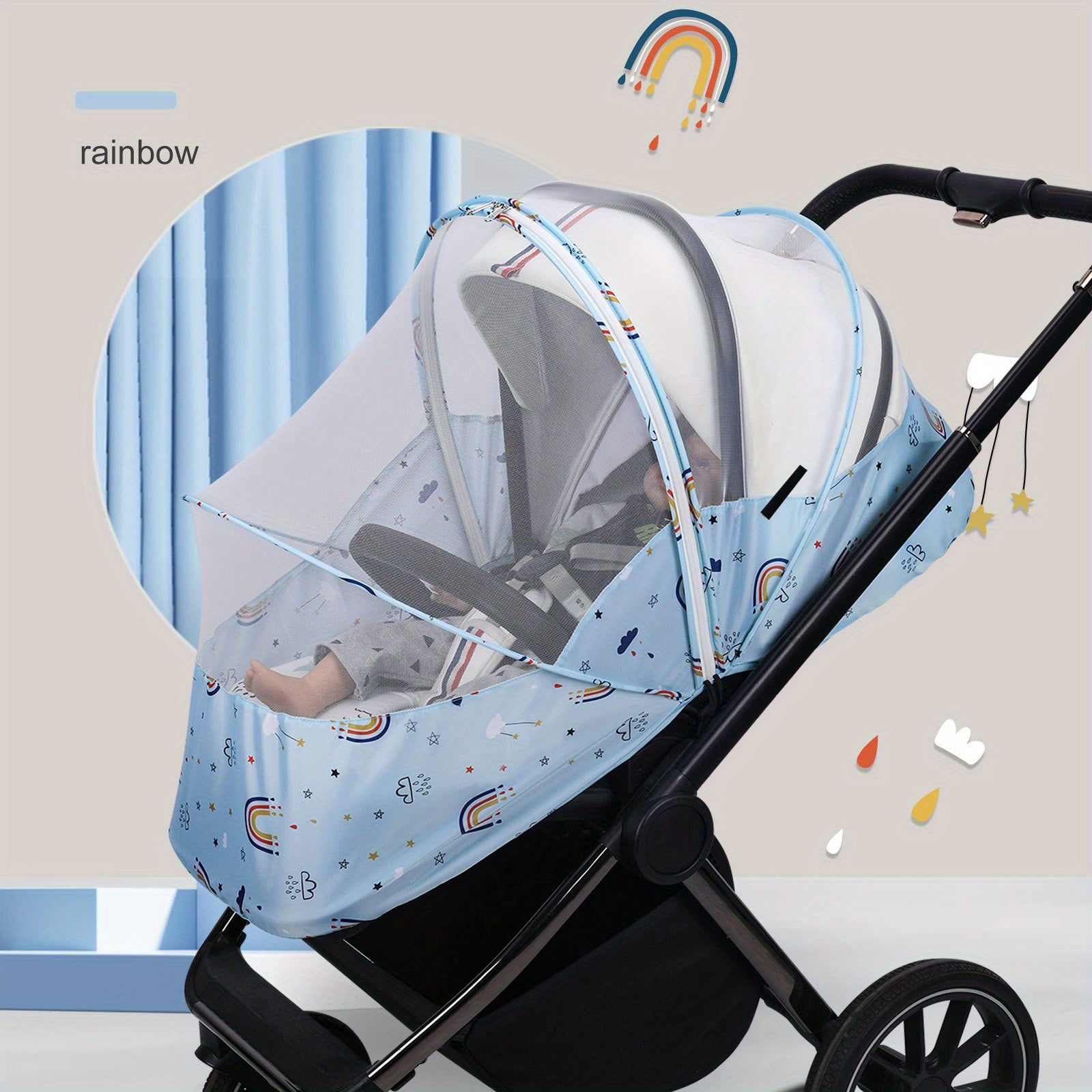 Baby Stroller & Carrier Basket Net - Mosquito Protection