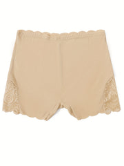 Lace Stitching Boyshort Panties Soft & Comfortable