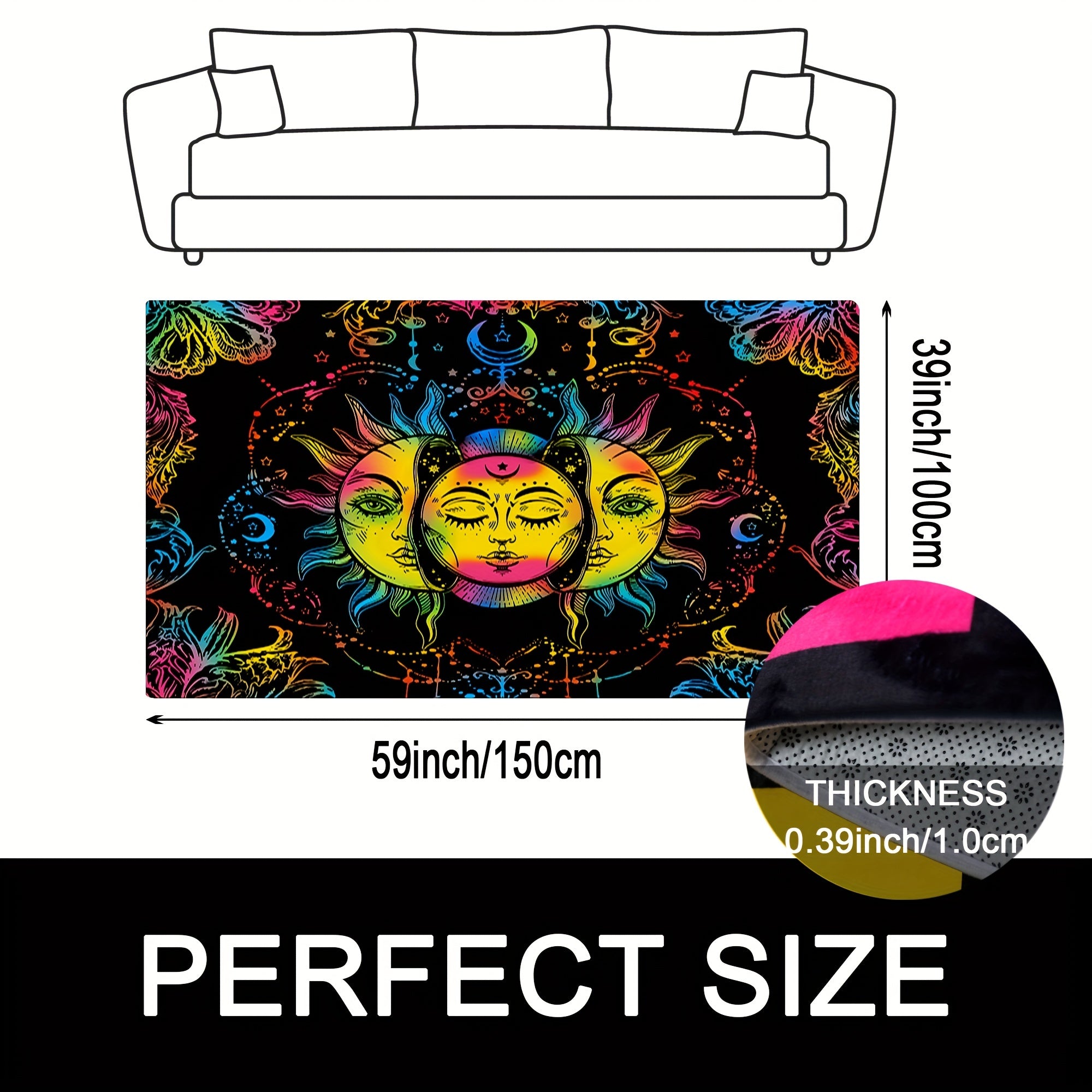 Large 3D Gaming Area Rug Machine Washable Living Room Gamepad Carpet Bedroom