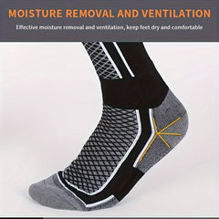Warm Knee High Ski Socks Thick Padded Sports Socks