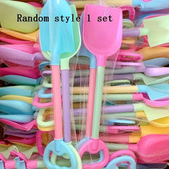 3pcs Beach Sand Shovel Random Patterns Outdoor Sandbox Fun Summer Toy