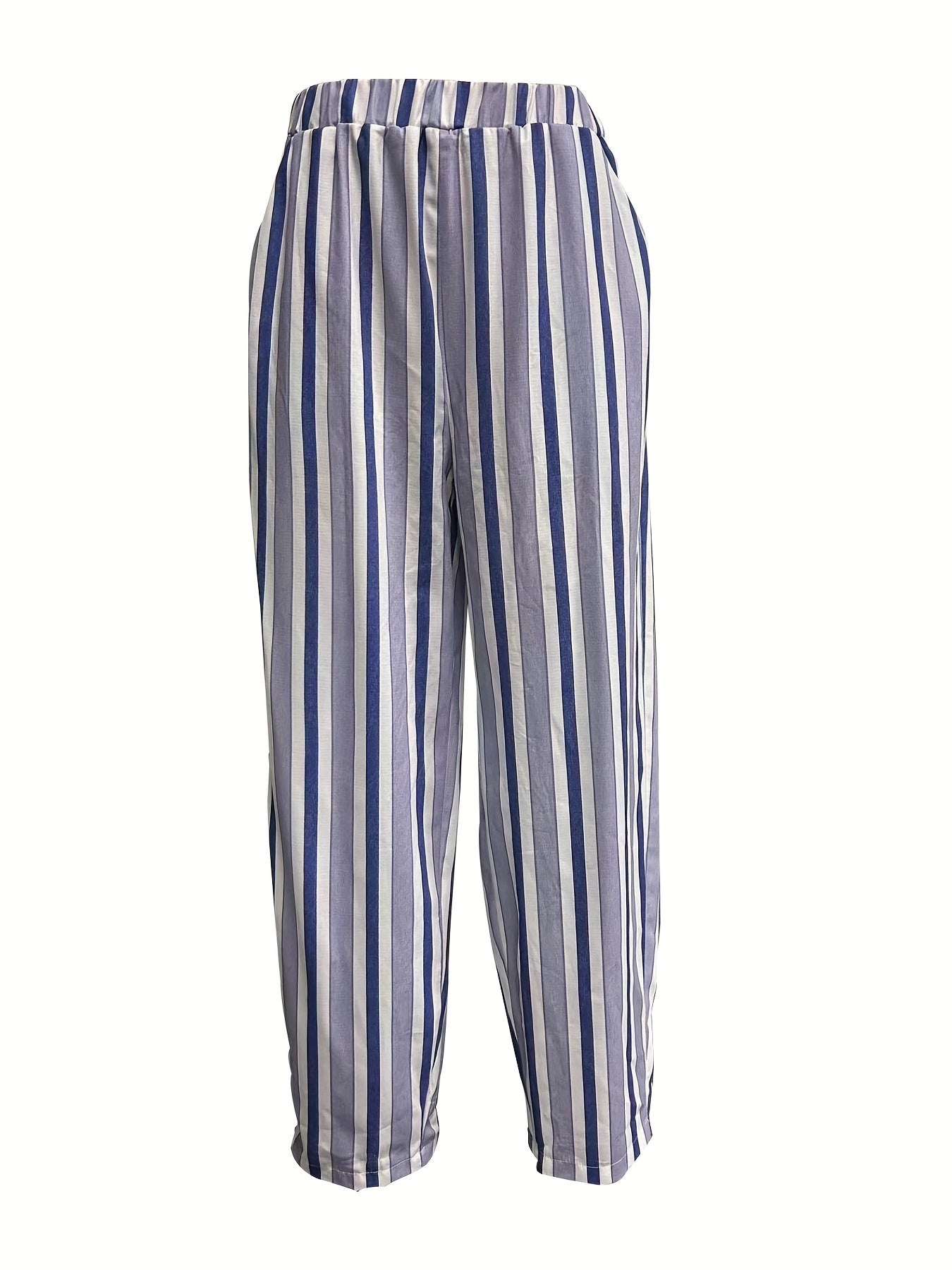 Striped Gym Fitness Pants Women's Athleisure