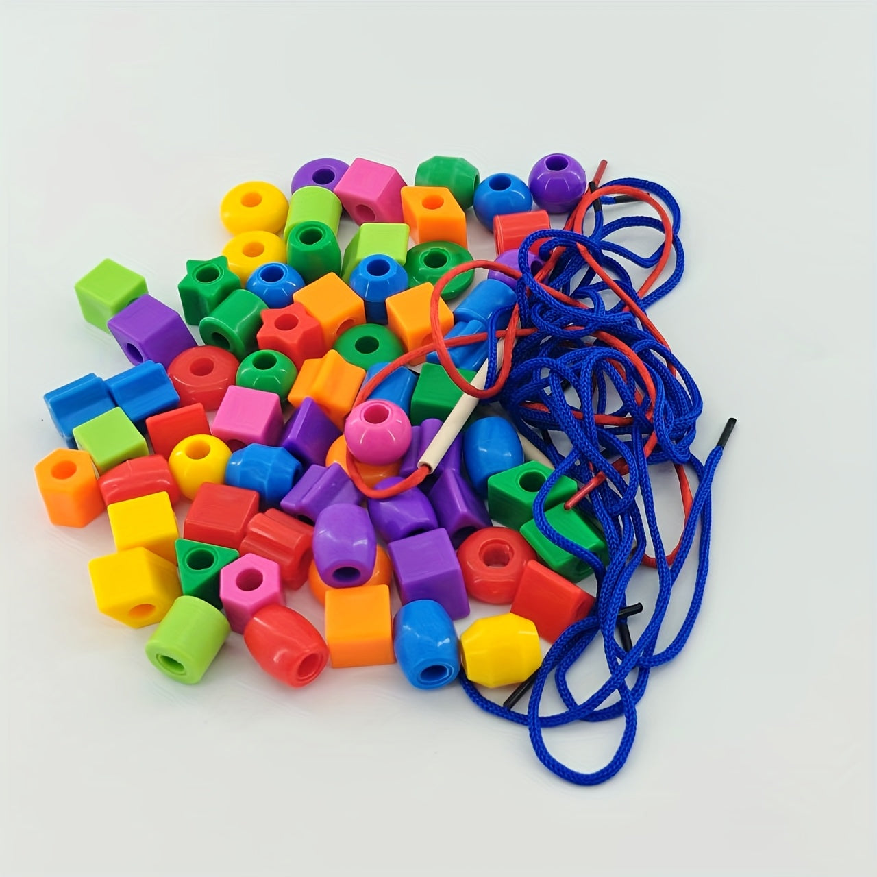 Colorful Bead String Building Blocks Set for Boys and Girls