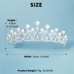 Crystal Crown Princess Tiaras Wedding Hair Accessories