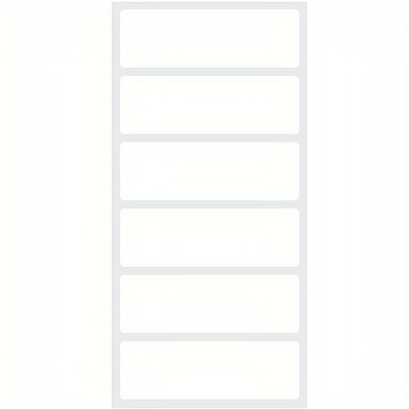 120 Blank Synthetic Paper Self-Adhesive Labels 3x1 Inch