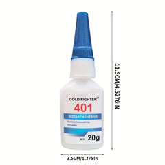 Strong Adhesive 401 Quick Dry Glue For Metal Plastic Wood Rubber