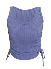 Casual Drawstring Tank Top for Women