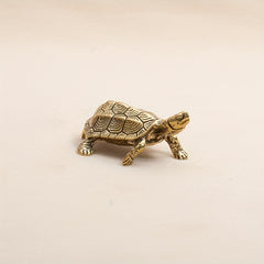 Brass Snapping Turtle Desktop Ornament