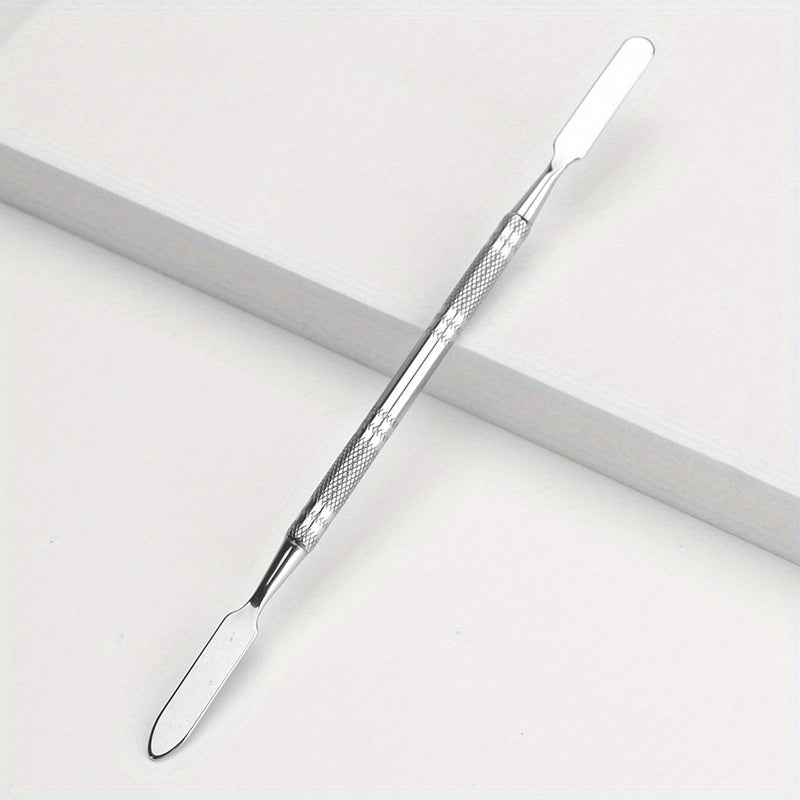 Stainless Steel Makeup Spatula Nail Art Stick Stirring Rod