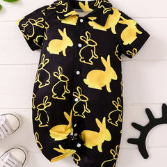 Baby Cotton Crop Sleeve Jumpsuit Romper Baby Clothes Easter