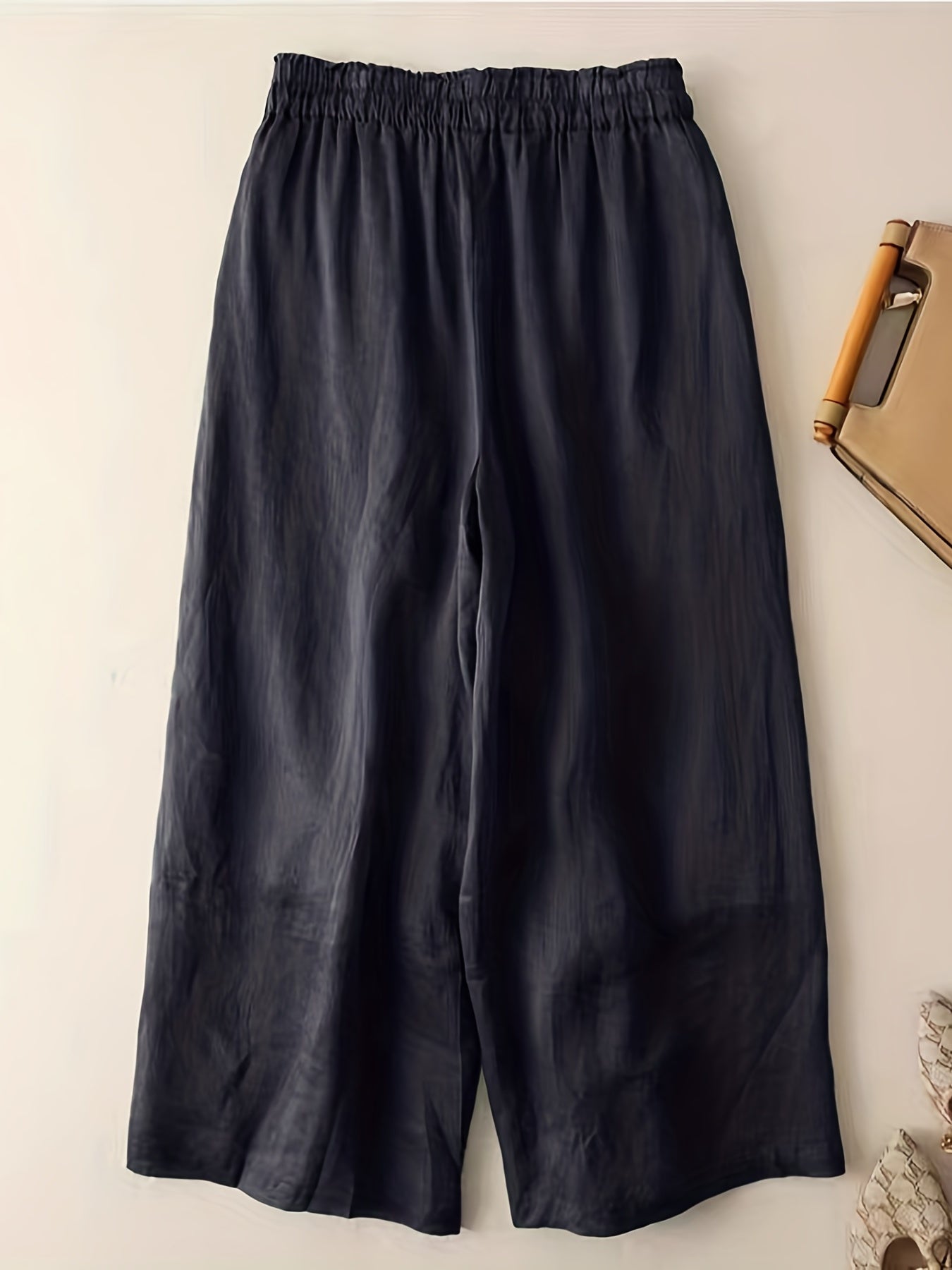 Casual Wide Leg Drawstring Pants for Women