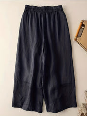 Casual Wide Leg Drawstring Pants for Women