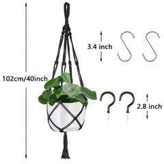 2pcs Macrame Plant Hanger Indoor Hanging Planter Basket