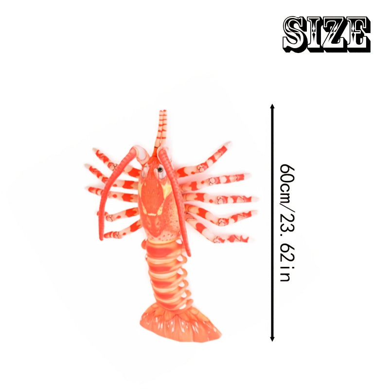 Vibrant 23.6in Realistic Australian Lobster Plush Toy