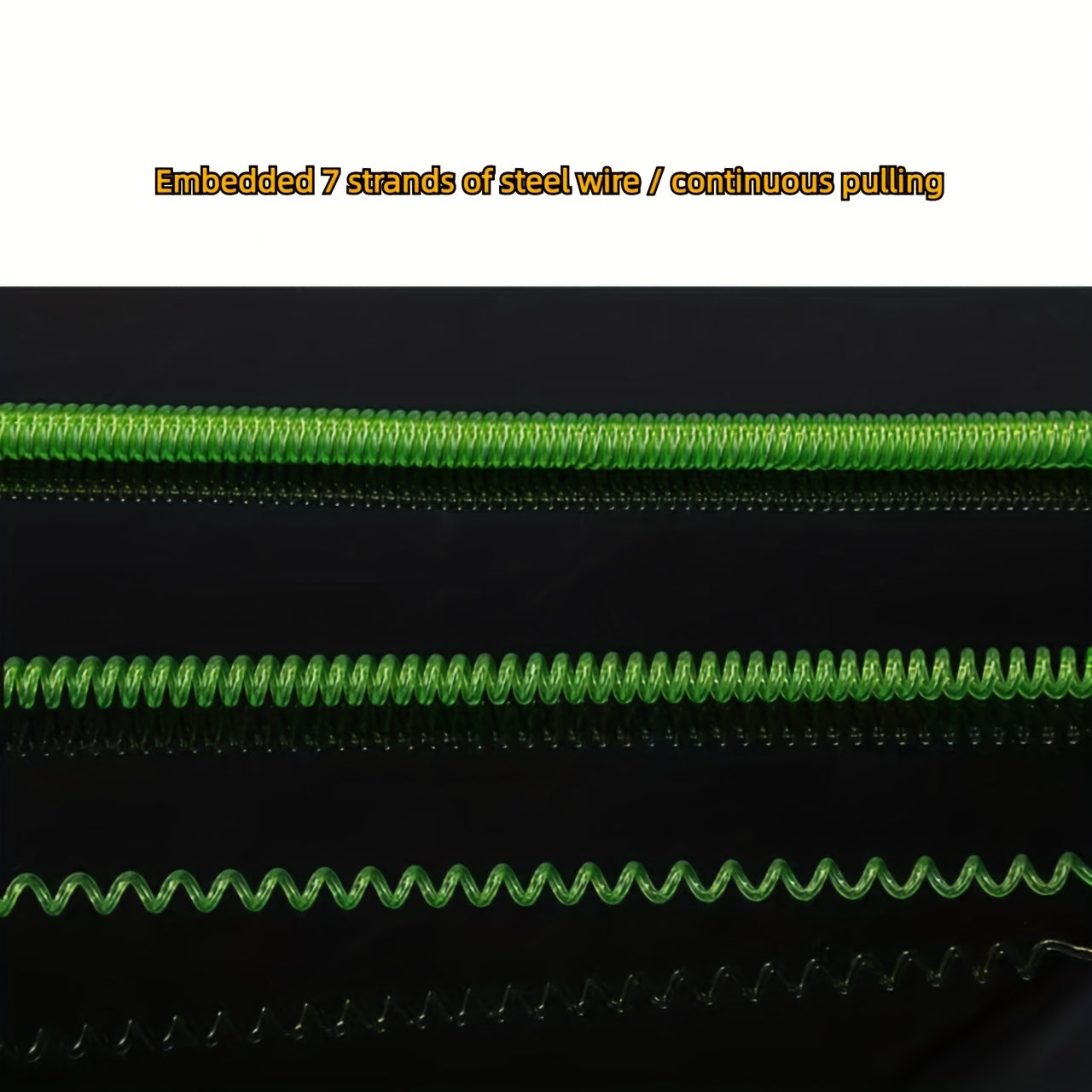 Elastic Fishing Rod Hand Rope with Steel Wire Inner Core