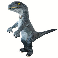 Inflatable Dinosaur Costume Adult Velociraptor T rex Blow Up Full Body Christmas