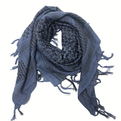 Windproof Navy Arabic Square Tactical Scarf For Military Fan