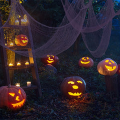 5pcs Purple Halloween Scary Cloth Decor 190 X 76