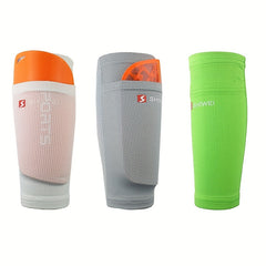 Soccer Leg Sleeves with Calf Support - Protect Shin from Impact