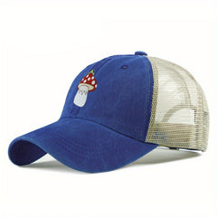 Mushroom Frog Trucker Hat Mesh Baseball Cap Golf Sun Hats