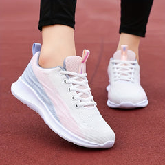 Women's Lightweight Breathable Running Shoes Lace Up Comfort Non Slip Grip