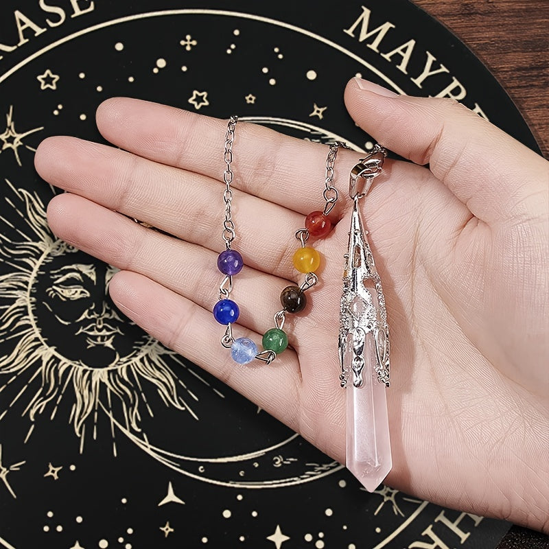 Wooden Pendulum Board Witchcraft Divination Crystal Dowsing Pendulum