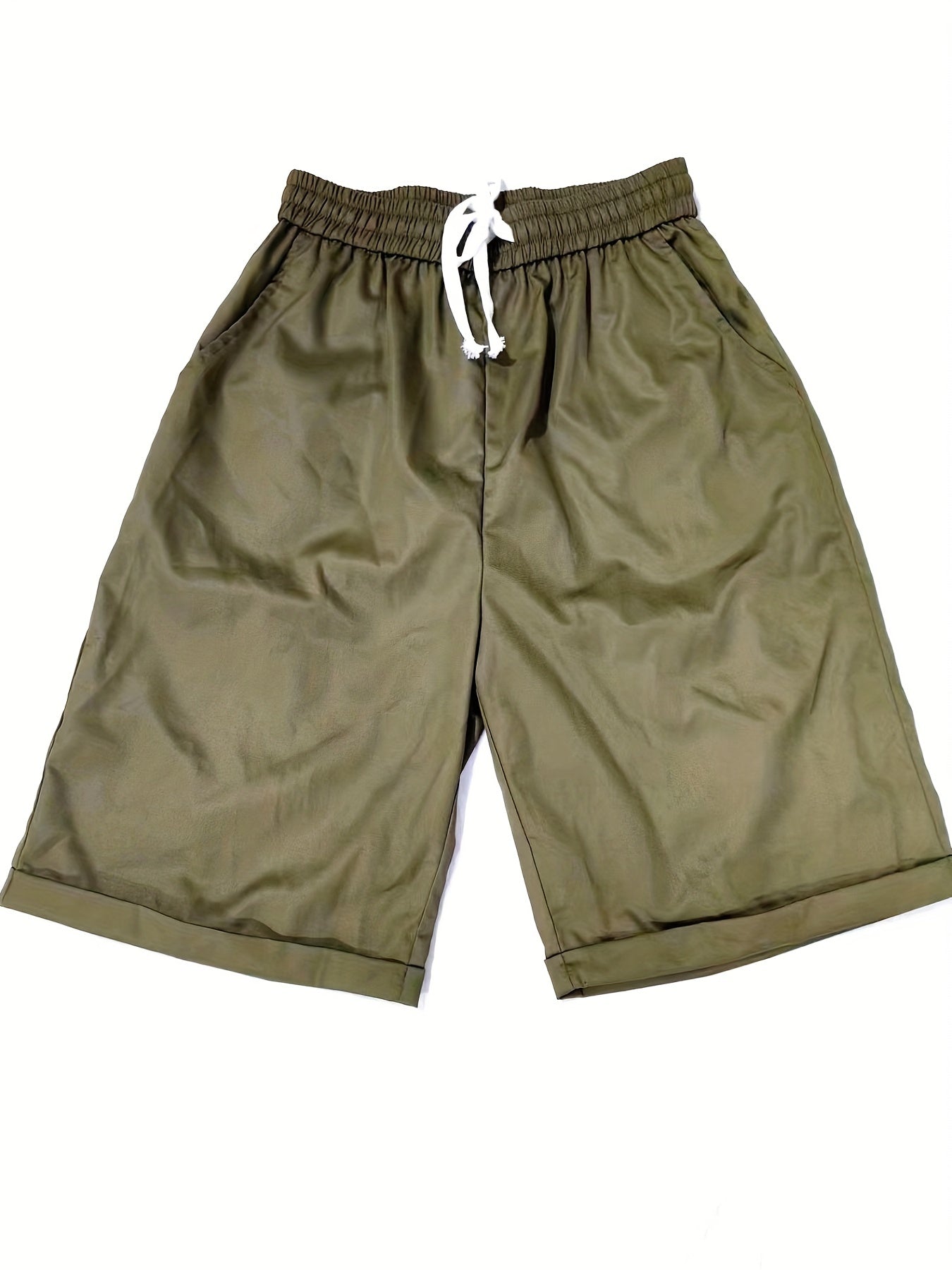 Drawstring Bermuda Shorts with Dual Pockets for Women