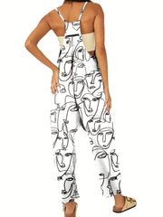 Sleeveless Cami Jumpsuit Casual Women's Clothing