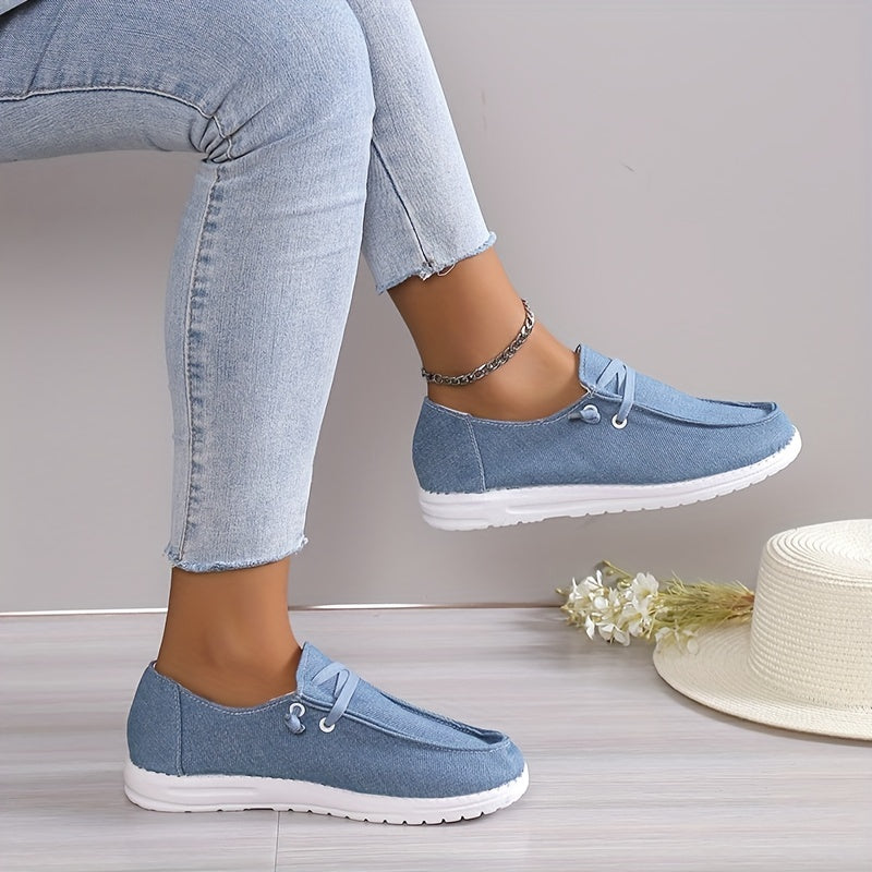 Women's Canvas Shoes Casual Lace Up Low Top Outdoor Shoes Lightweight