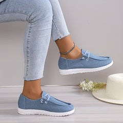 Women's Canvas Shoes Casual Lace Up Low Top Outdoor Shoes Lightweight