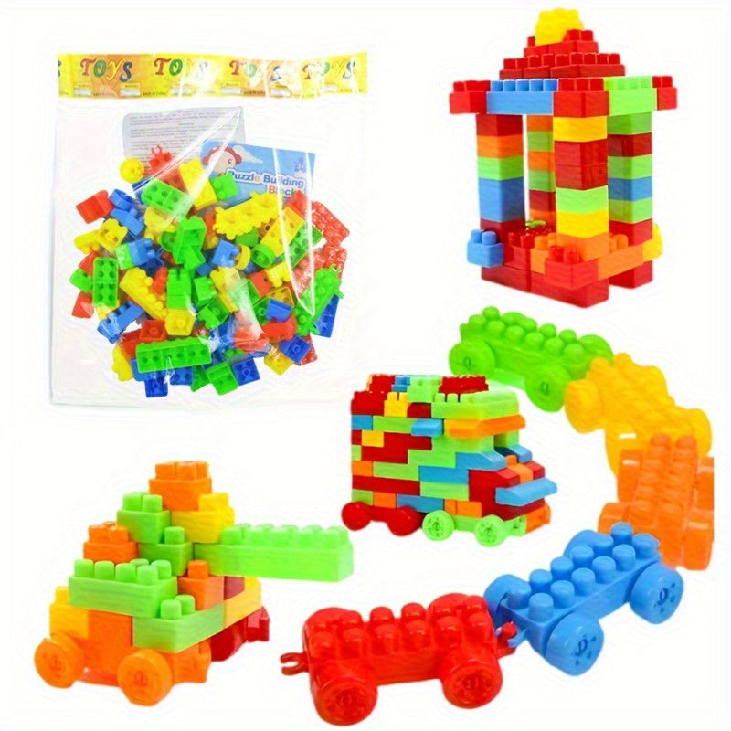 100pcs Kids Building Block Set - Educational Toy for Boys and Girls