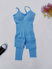 Seamless Stretch Sportswear Fitness Jumpsuit Yoga Wear Jumpsuit