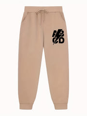 Men's Letter Print Joggers Casual Loose Fit Drawstring Pants