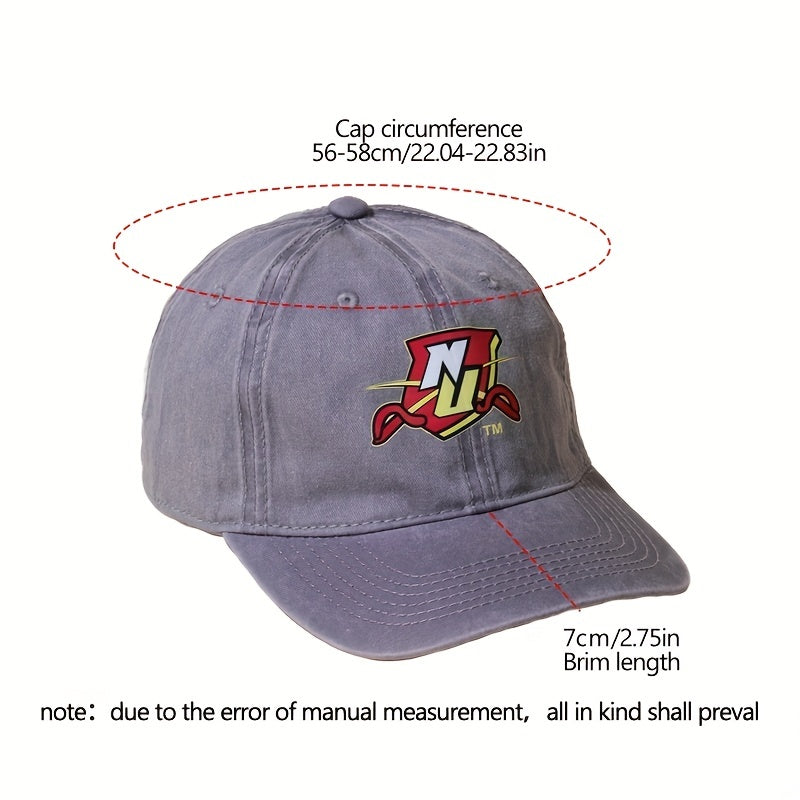 Hip Hop Baseball Cap Distressed Unisex Cotton Dad Hat Lightweight
