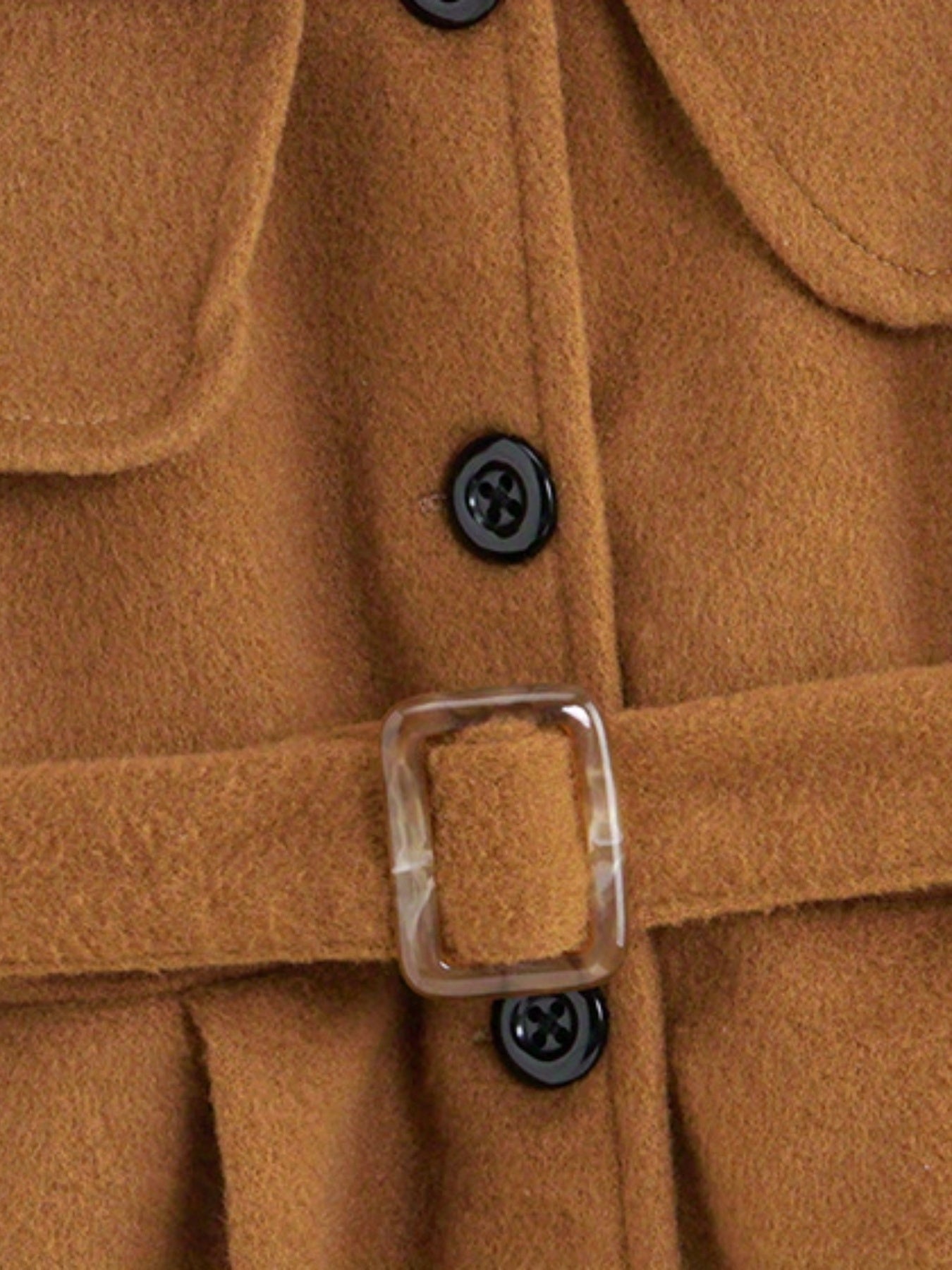 Girls Button Down Overcoat for Spring Fall Winter