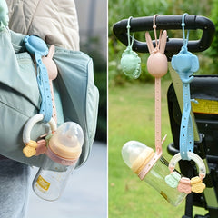Silicone Teether Pacifier Chain Anti drop Chain Portable Baby Bottle Chain