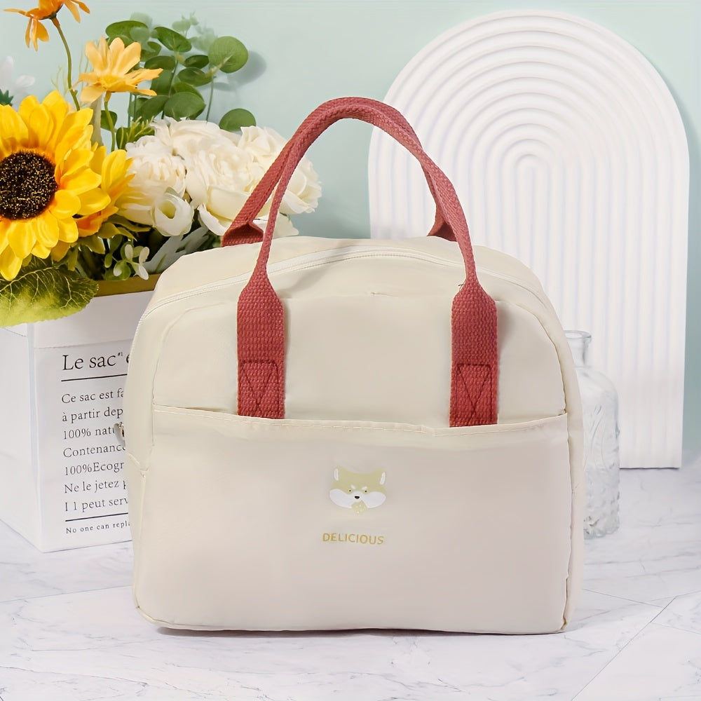 Macaron Insulation Bag Portable Aluminum Foil Meal Lunch Bag for School and Work