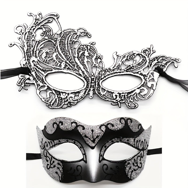 Colorful Lace Eye Mask Gothic Half Face Decorative Costume Mask