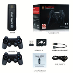 K8 Video Game Console 128G 64G Player Console Wireless Controller TV Game Stick