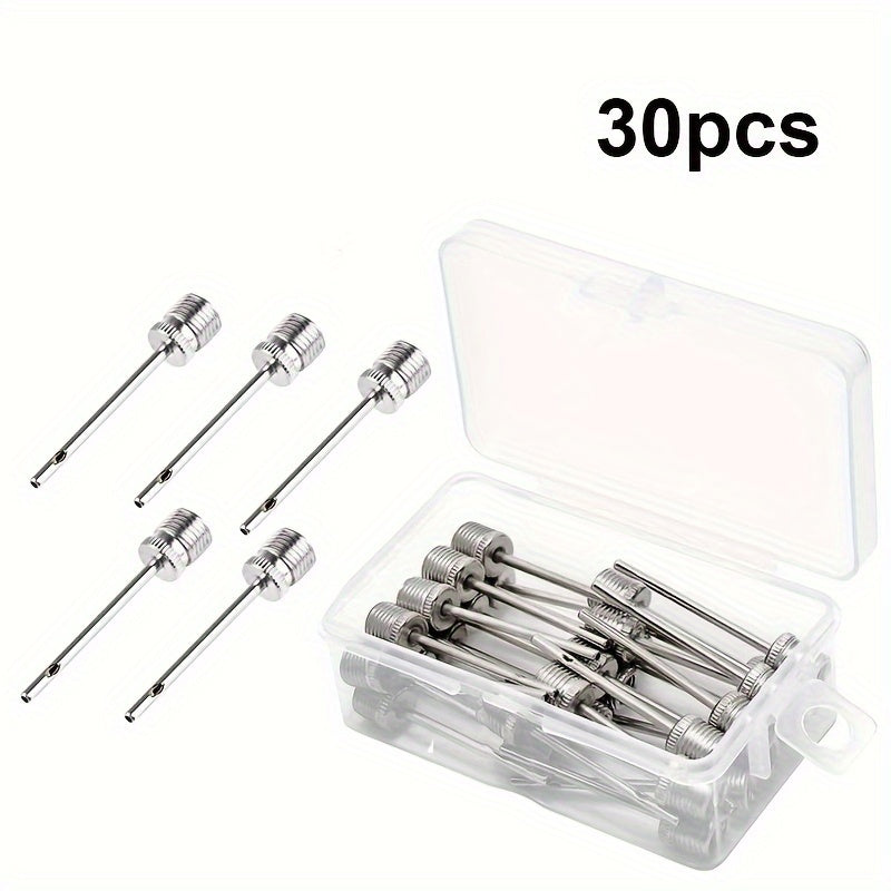 30pcs Ball Pump Needle Set for Various Sports Balls with Storage Box