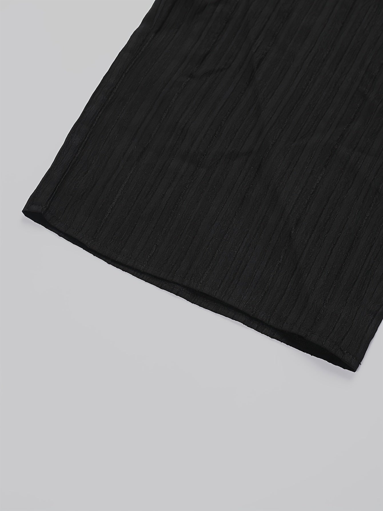 Solid Shirt & Pants Two Piece Set