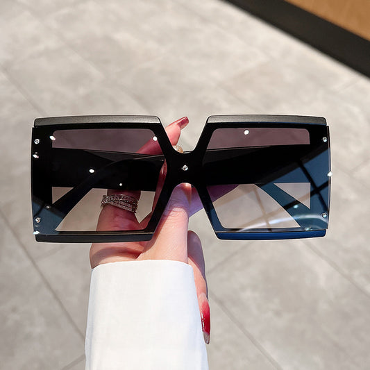 Vintage Oversized Square UV400 Sunglasses for Women Men