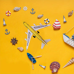 Simulated Aircraft Toy With Anti Drop And Rebound Force - Yellow