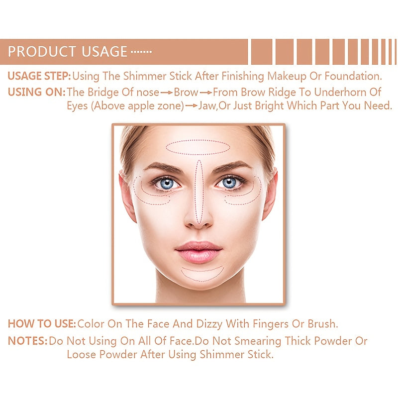 3D Highlighter Contouring Shadow Stick & Silkworm Pen for Holidays Makeup