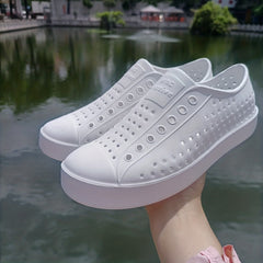 Women's Hollow Out Flat Sandals Slip On Clogs Casual Outdoor Shoes