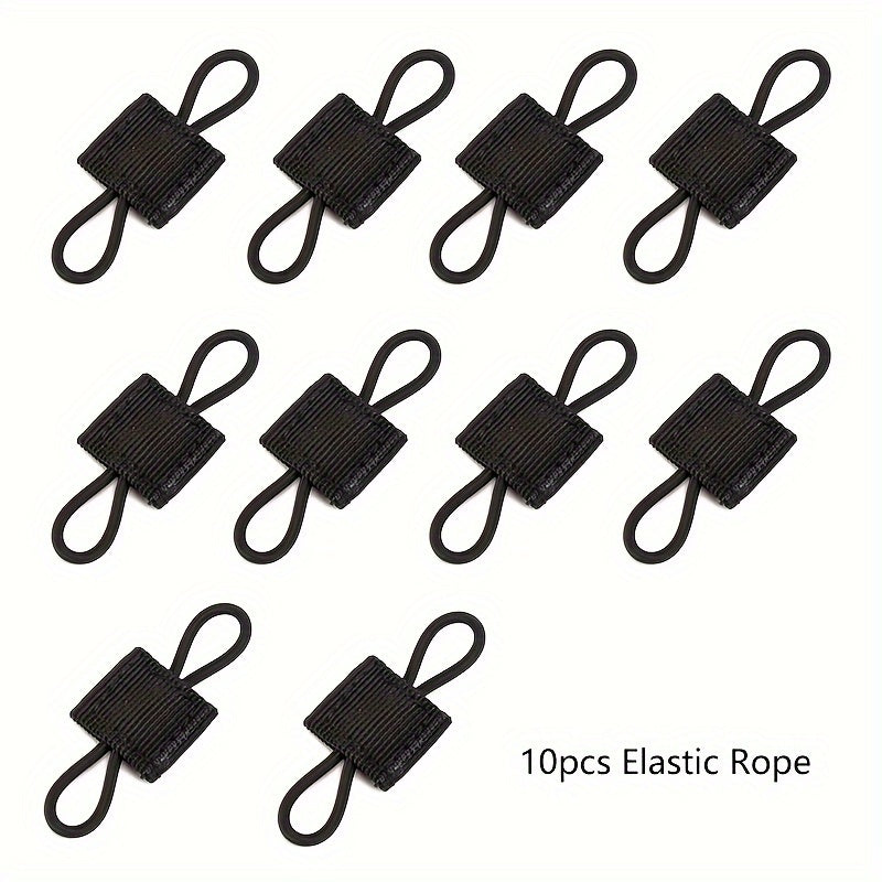10pcs Outdoor Nylon Elastic Molle Ribbon Buckle Backpack Binding Buckle
