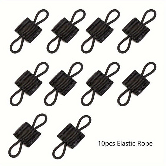 10pcs Outdoor Nylon Elastic Molle Ribbon Buckle Backpack Binding Buckle