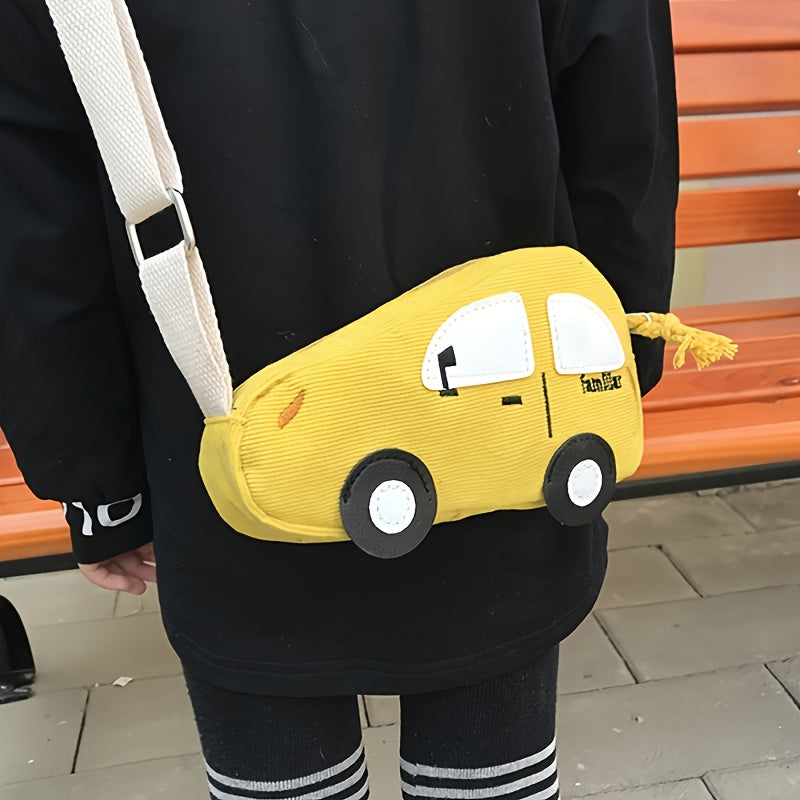 Cartoon Car Coin Purse Messenger Bag for Kids